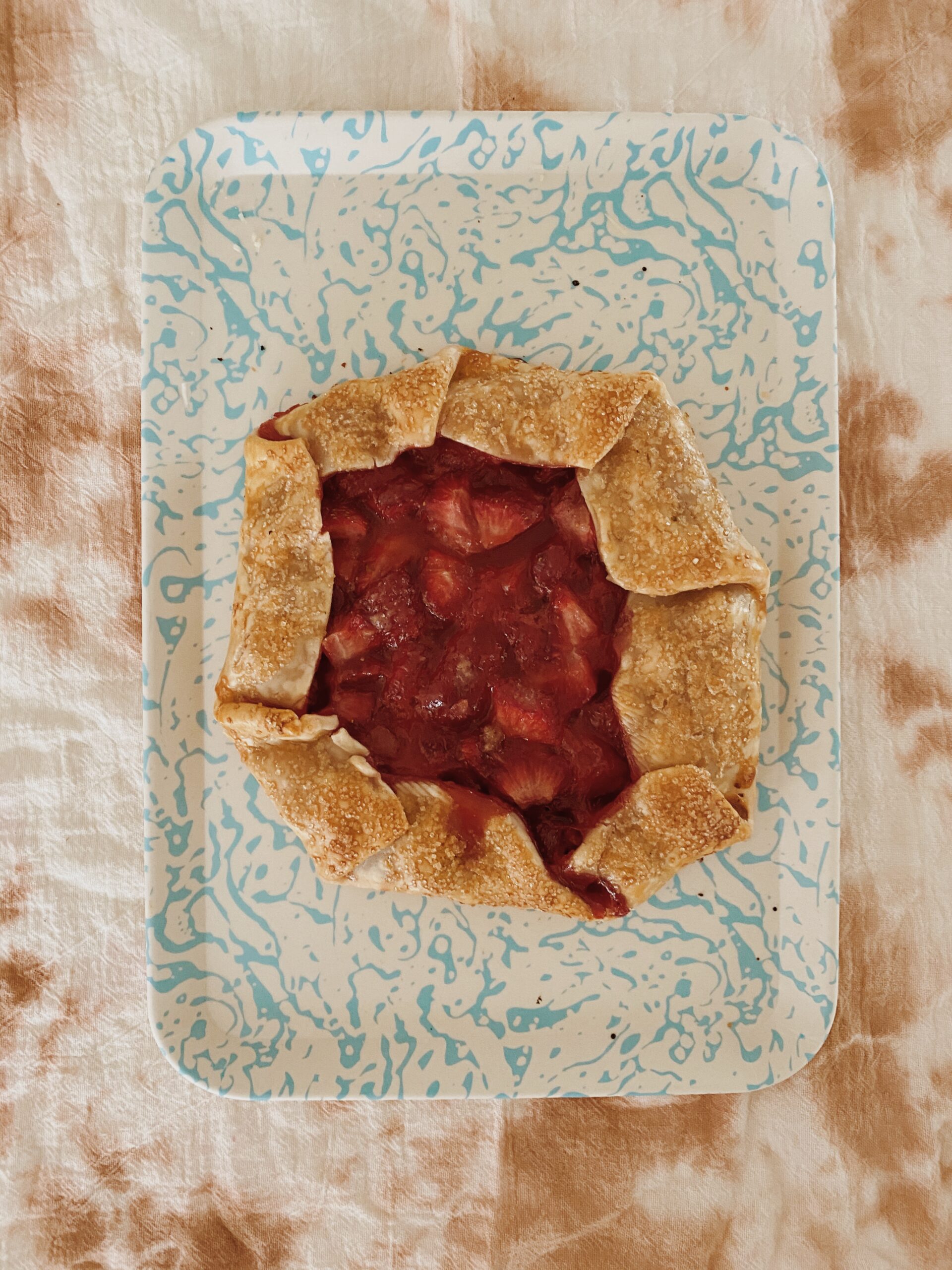 super easy strawberry galette