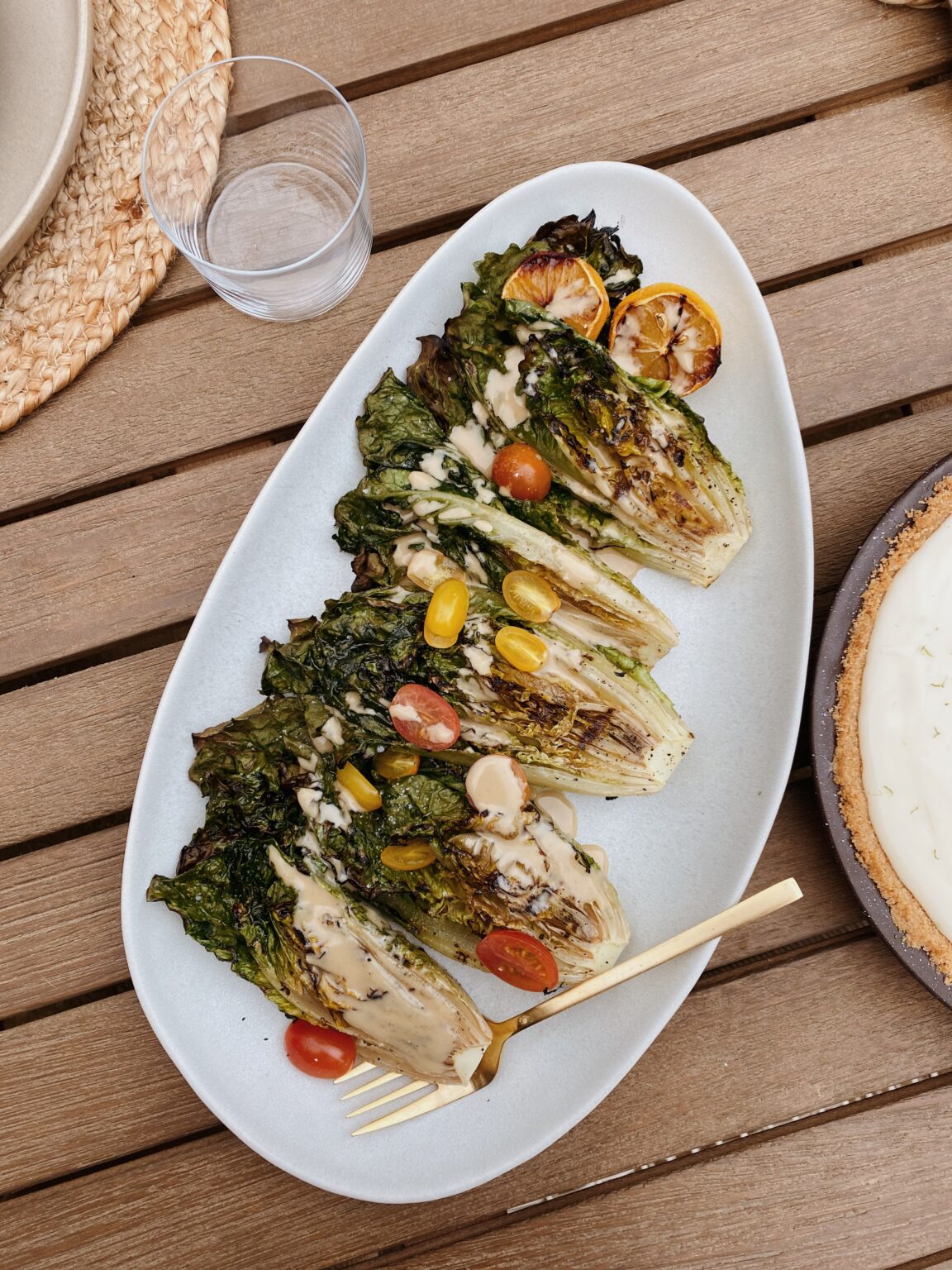 grilled romaine salad